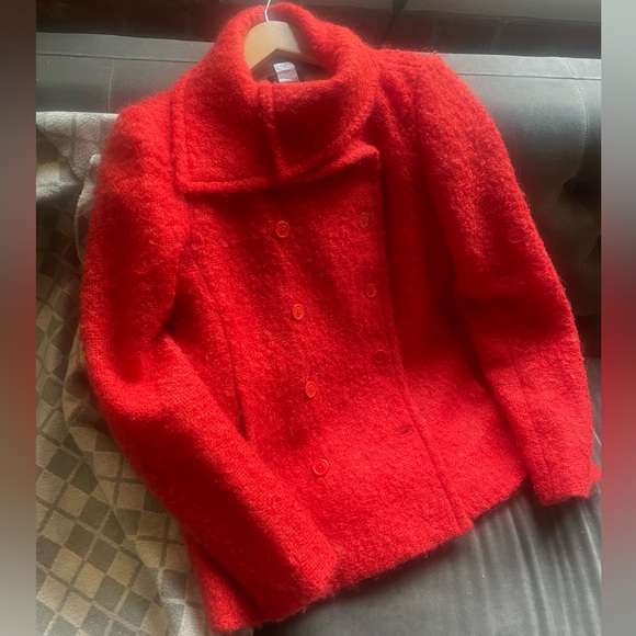 J.Crew Lucille bouclé mohair peacoat, ca. Jenna Lyons/Marissa Webb. US2/small - Picture 2 of 4
